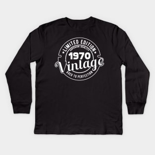 1970 VINTAGE - 51Th BIRTHDAY GIFT Kids Long Sleeve T-Shirt